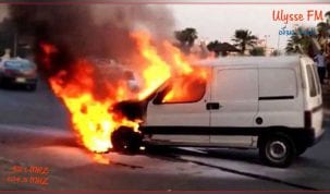 حرق سيارة ديوانية في تطاوين