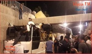 إصابة 31 شخصا في حادث اصطدام حافلة قادمة من جربة بسقف نفق في رادس