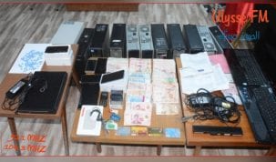 الداخلية تنشر فيديو لعملية الكشف عن شبكة مختصة في التحيل